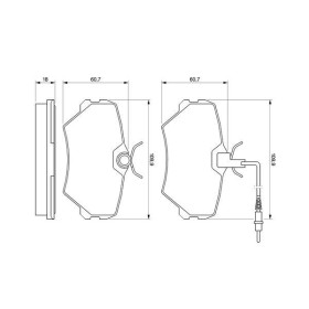 BOSCH Sada brzdových platničiek   0 986 424 217_thumb5