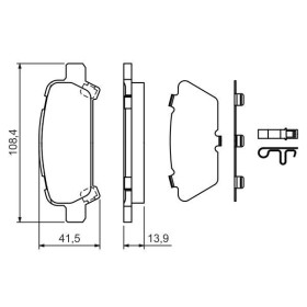 BOSCH Sada brzdových platničiek   0 986 424 650_thumb5