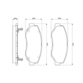 BOSCH Sada brzdových platničiek   0 986 424 809_thumb7