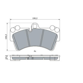 BOSCH Sada brzdových platničiek   0 986 424 739_thumb5