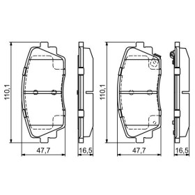 BOSCH Sada brzdových platničiek   0 986 494 688_thumb7