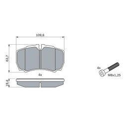 BOSCH Sada brzdových platničiek   0 986 424 750_thumb5