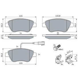 BOSCH Sada brzdových platničiek   0 986 494 113_thumb5