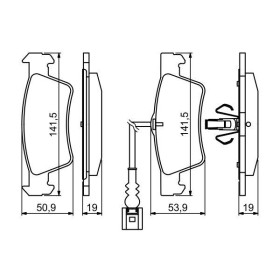 BOSCH Sada brzdových platničiek   0 986 494 219_thumb7