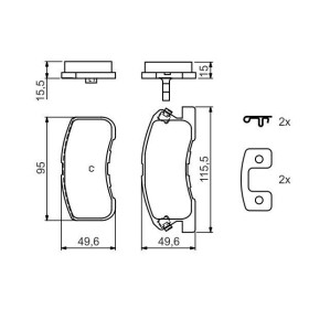 BOSCH Sada brzdových platničiek   0 986 424 697_thumb5