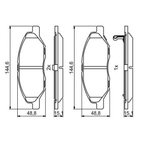 BOSCH Sada brzdových platničiek   0 986 494 867_thumb7