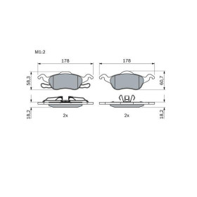 BOSCH Sada brzdových platničiek   0 986 494 284_thumb7