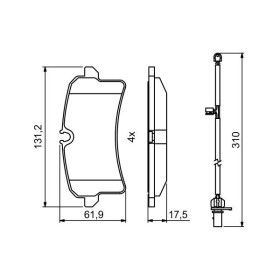 BOSCH Sada brzdových platničiek   0 986 494 841_thumb7