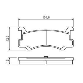 BOSCH Sada brzdových platničiek   0 986 460 080_thumb7