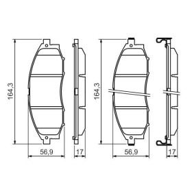 BOSCH Sada brzdových platničiek   0 986 494 152_thumb7