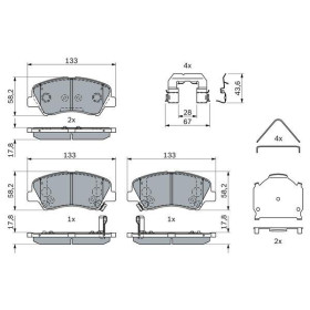 BOSCH Sada brzdových platničiek   0 986 424 951_thumb5