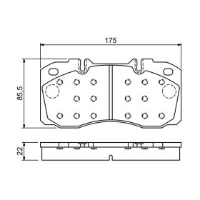 BOSCH Sada brzdových platničiek   0 986 494 257_thumb7