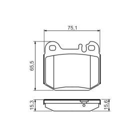 BOSCH Sada brzdových platničiek   0 986 494 410_thumb5