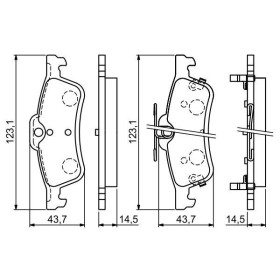 BOSCH Sada brzdových platničiek   0 986 494 719_thumb7