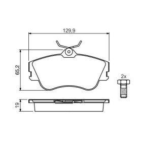 BOSCH Sada brzdových platničiek   0 986 461 753_thumb5