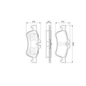 BOSCH Sada brzdových platničiek   0 986 494 063_thumb5