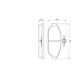 BOSCH Sada brzdových platničiek   0 986 467 400_thumb5