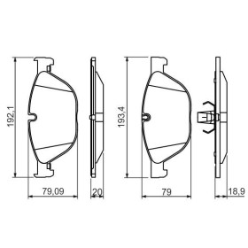 BOSCH Sada brzdových platničiek   0 986 494 429_thumb5