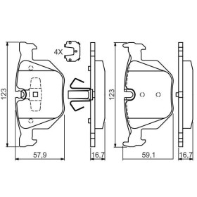 BOSCH Sada brzdových platničiek   0 986 494 540_thumb5