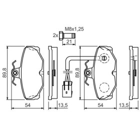 BOSCH Sada brzdových platničiek   0 986 461 767_thumb5