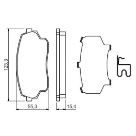 BOSCH Sada brzdových platničiek   0 986 494 711_thumb7