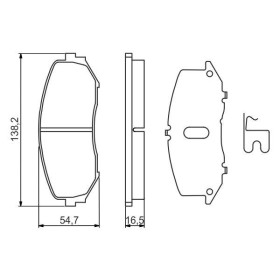 BOSCH Sada brzdových platničiek   0 986 494 241_thumb7