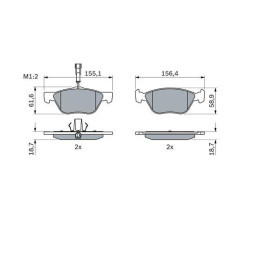 BOSCH Sada brzdových platničiek   0 986 494 004_thumb5