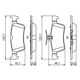 BOSCH Sada brzdových platničiek   0 986 494 811_thumb7