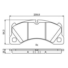 BOSCH Sada brzdových platničiek   0 986 494 787_thumb7