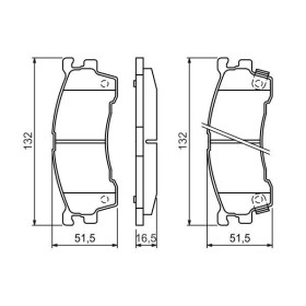 BOSCH Sada brzdových platničiek   0 986 460 975_thumb5