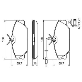 BOSCH Sada brzdových platničiek   0 986 461 765_thumb5