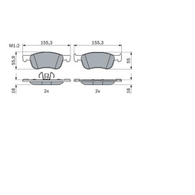 BOSCH Sada brzdových platničiek, kotúč. brzda   0 986 424 867_thumb7