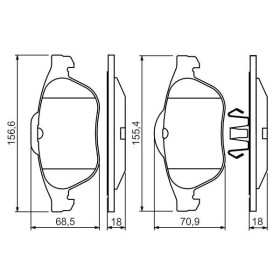 BOSCH Sada brzdových platničiek   0 986 424 616_thumb7