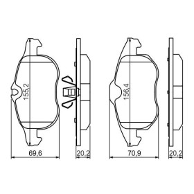 BOSCH Sada brzdových platničiek   0 986 494 044_thumb7