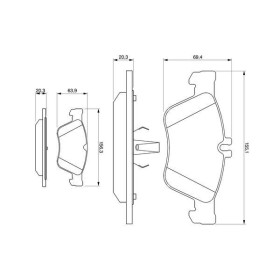 BOSCH Sada brzdových platničiek   0 986 494 001_thumb5