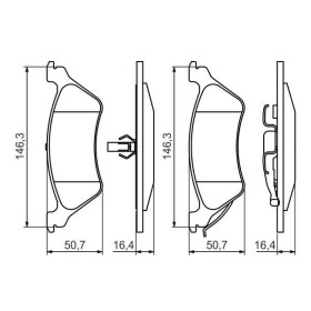 BOSCH Sada brzdových platničiek   0 986 424 816_thumb7