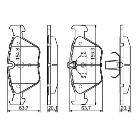 BOSCH Sada brzdových platničiek   0 986 424 485_thumb7