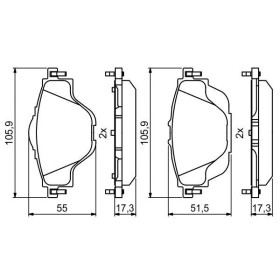 BOSCH Sada brzdových platničiek   0 986 494 805_thumb7