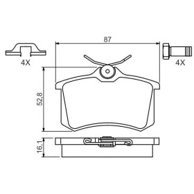 BOSCH Sada brzdových platničiek   0 986 494 621_thumb7