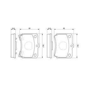 BOSCH Sada brzdových platničiek   0 986 493 550_thumb5