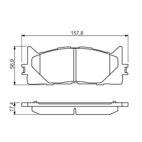 BOSCH Sada brzdových platničiek   0 986 494 430_thumb5