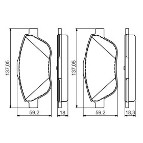 BOSCH Sada brzdových platničiek   0 986 494 564_thumb7