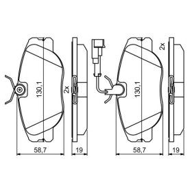 BOSCH Sada brzdových platničiek   0 986 494 851_thumb7