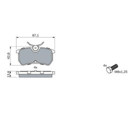 BOSCH Sada brzdových platničiek   0 986 494 011_thumb5