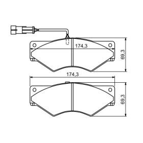 BOSCH Sada brzdových platničiek   0 986 494 193_thumb5