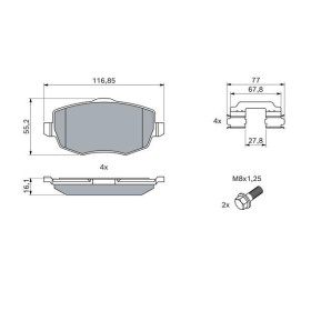 BOSCH Sada brzdových platničiek   0 986 424 793_thumb5