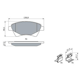 BOSCH Sada brzdových platničiek   0 986 424 785_thumb5