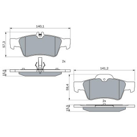 BOSCH Sada brzdových platničiek   0 986 424 699_thumb5