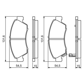 BOSCH Sada brzdových platničiek   0 986 494 299_thumb7