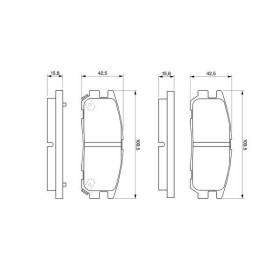 BOSCH Sada brzdových platničiek   0 986 424 367_thumb7